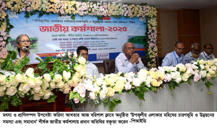 চারণভূমি হ্রাসে মহিষসম্পদ ক্ষতির সম্মুখীন -- মৎস্য ও প্রাণিসম্পদ উপদেষ্টা