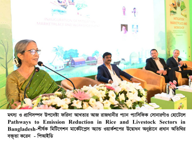 গ্রিনহাউস গ্যাস নির্গমণ হ্রাসে কার্যকর পদক্ষেপ প্রয়োজন -মৎস্য ও প্রাণিসম্পদ উপদেষ্টা
