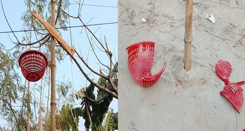 সাতক্ষীরায় দাঁড়িপাল্লা প্রতীক ছিড়ে ফেললো দুর্বৃত্তরা