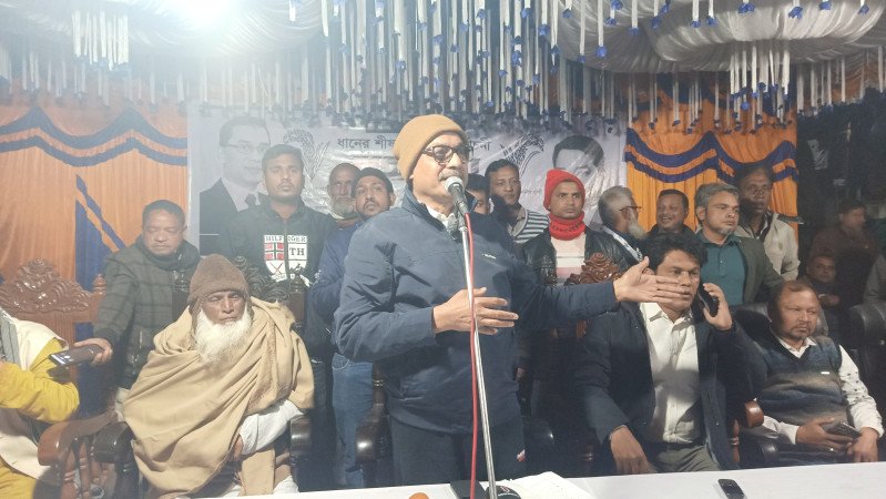 চাঁপাইনবাবগঞ্জে ধানের শীষের নির্বাচনী সভা অনুষ্ঠিত