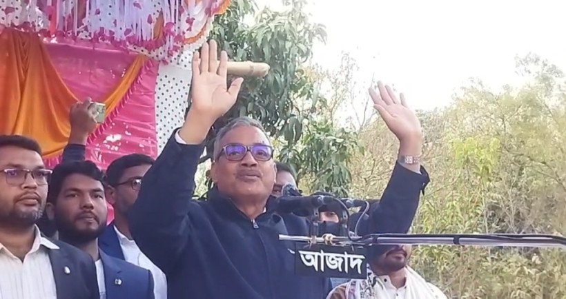 শাহজাহানপুর ইউনিয়নে ধানের শীষের প্রার্থীর নির্বাচনী জনসভা