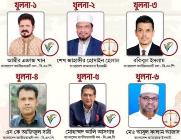 খুলনার ছয় আসনের চারটিতে বিএনপি, দুইটিতে জামায়াতের জয়