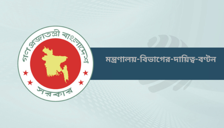 প্রধানমন্ত্রী, মন্ত্রী ও প্রতিমন্ত্রীর মধ্যে বিভিন্ন মন্ত্রণালয়/বিভাগের দায়িত্ব বণ্টন