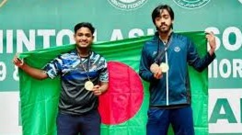 ব্যাডমিন্টন এশিয়া সাউথ এশিয়ান রিজিওনাল চ্যাম্পিয়নশিপে  স্বর্ণপদক জয়ে যুব ও ক্রীড়া প্রতিমন্ত্রীর অভিনন্দন
