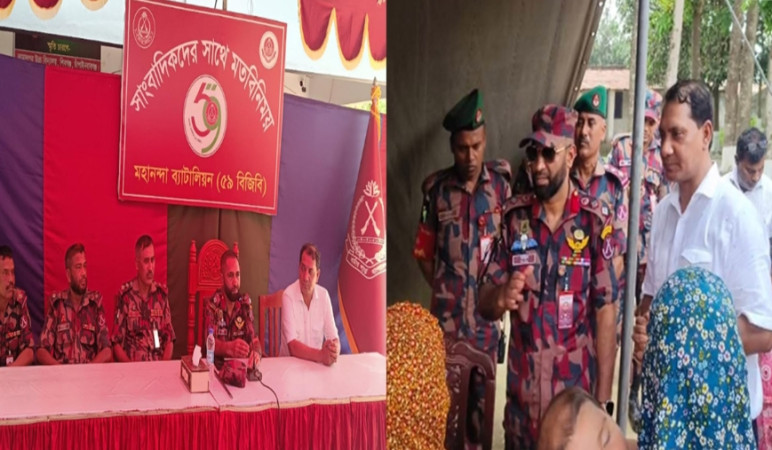 বিজিবি শিবগঞ্জে বিনামূল্যে চিকিৎসাসেবা ও ওষুধ বিতরণ