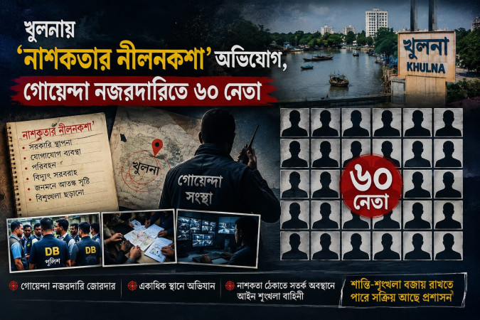 খুলনায় ‘নাশকতার নীলনকশা’র অভিযোগ, গোয়েন্দা নদজরদারিতে ৬০ নেতা