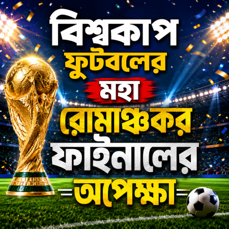 বিশ্বকাপ ফুটবলের মহা রোমাঞ্চকর ফাইনালের অপেক্ষা