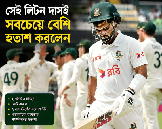 সেই লিটন দাসই সবচেয়ে বেশি হতাশ করলেন