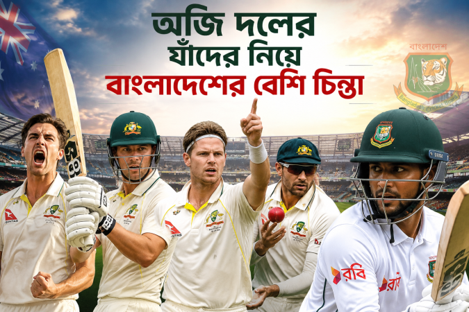 অজি দলের যাঁদের নিয়ে বাংলাদেশের বেশি চিন্তা